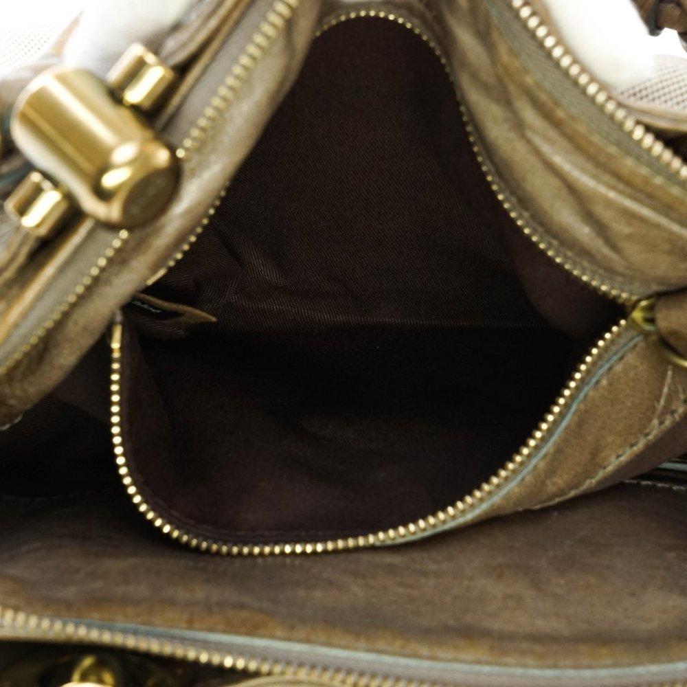 Auth Chloe Heloise Hand Bag Canvas X #14697C77 - Picture 9 of 13